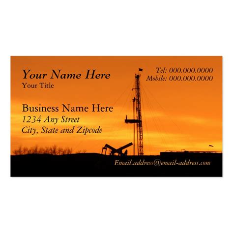 oilfield logos for business cards.